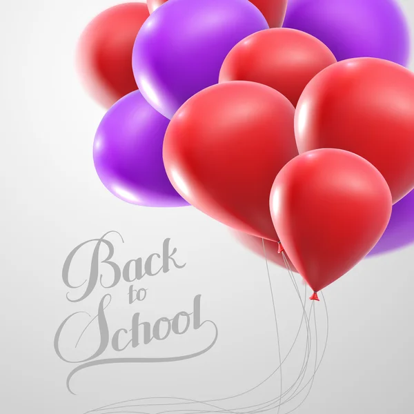 Education  illustration of Back To School retro label — Stockvector