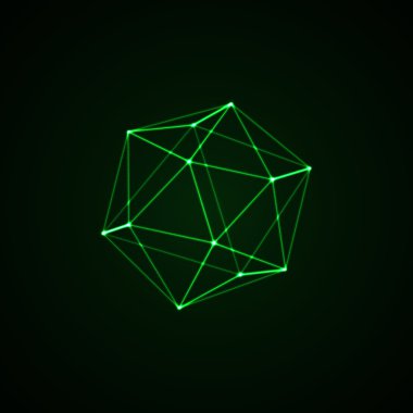 3D illuminated platonic shape