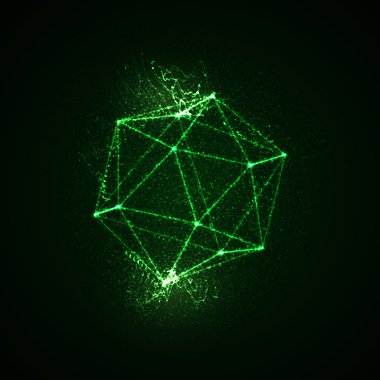 3D illuminated platonic shape