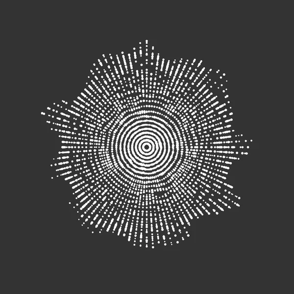 Abstract vector shape of particles array — Stockvector