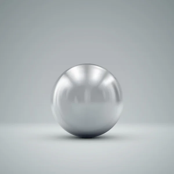 3D kovové koule — Stockový vektor