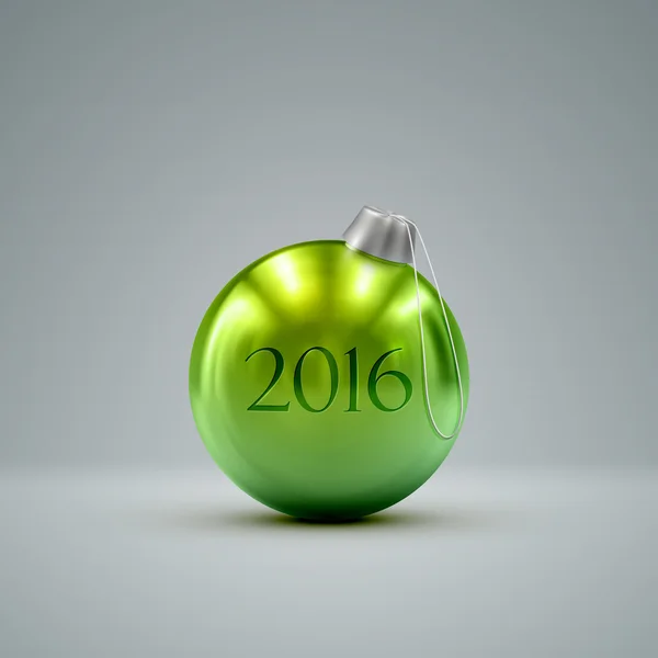 Bola de Natal. Feliz Ano Novo 2016 — Vetor de Stock