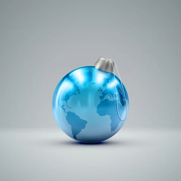 Weihnachtsball. Urlaubsvektorillustration — Stockvektor