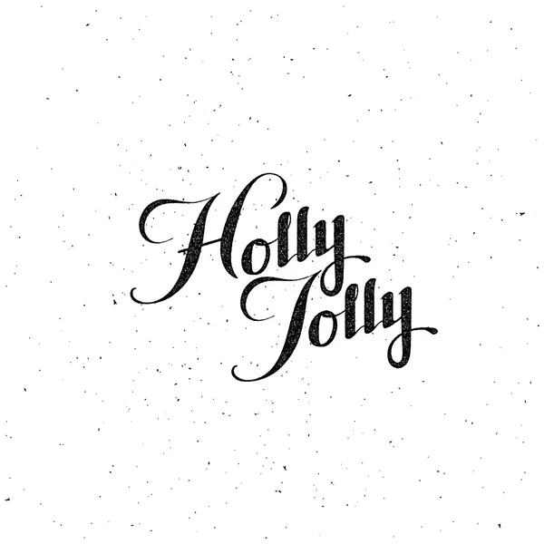 Holly Jolly Feliz Navidad — Archivo Imágenes Vectoriales