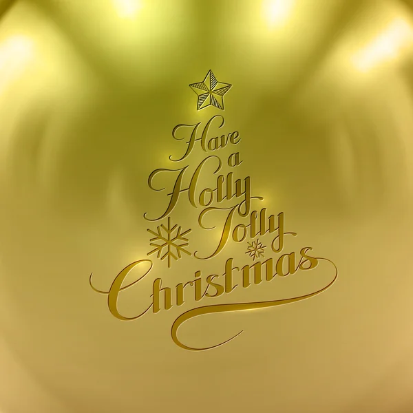 Холли Веселый Рождество — стоковый вектор