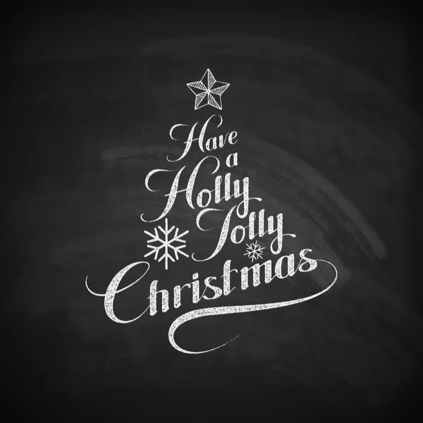 Holly Jolly Wesołych Świąt. — Wektor stockowy