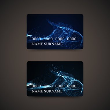 Hediye ya da kredi kartı tasarım şablonu