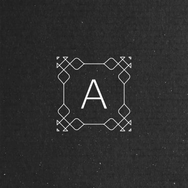 Vektör çiçek monogram