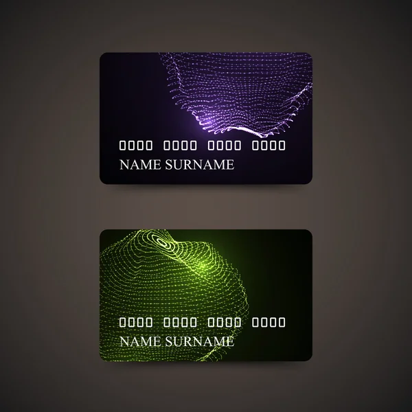 Cadeau of creditcard ontwerpsjabloon — Stockvector