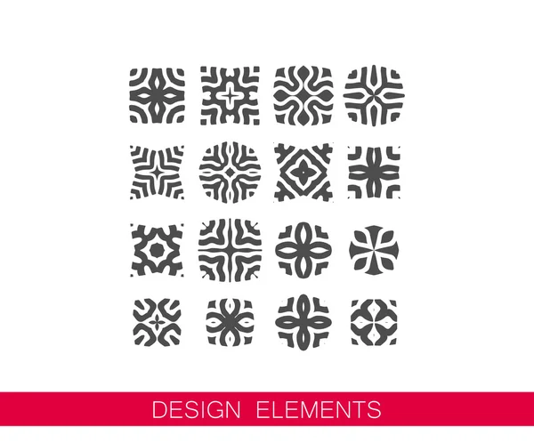 Vector conjunto de elementos decorativos para el diseño — Vector de stock