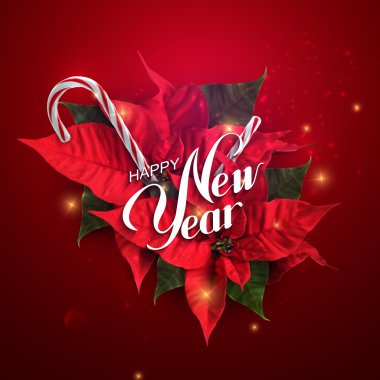 - Mutlu yıllar. Vektör tatil illüstrasyonu 