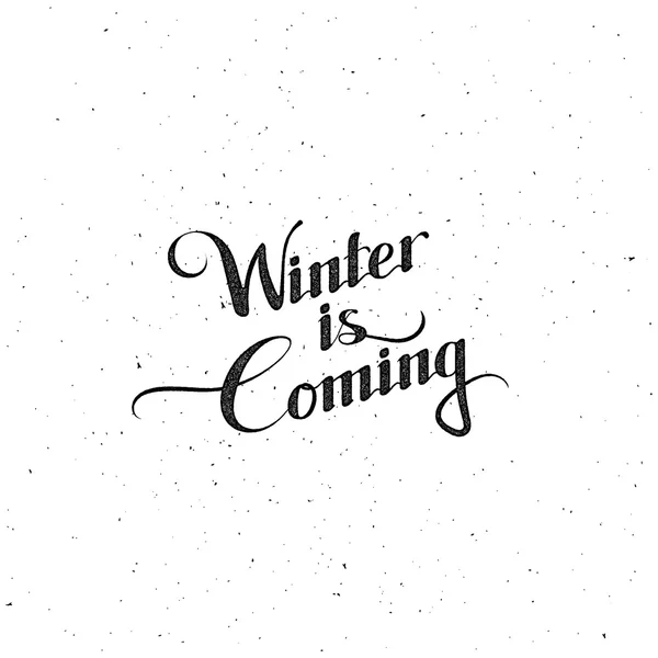 Winter Is Coming. Vector Illustration — Stock Vector