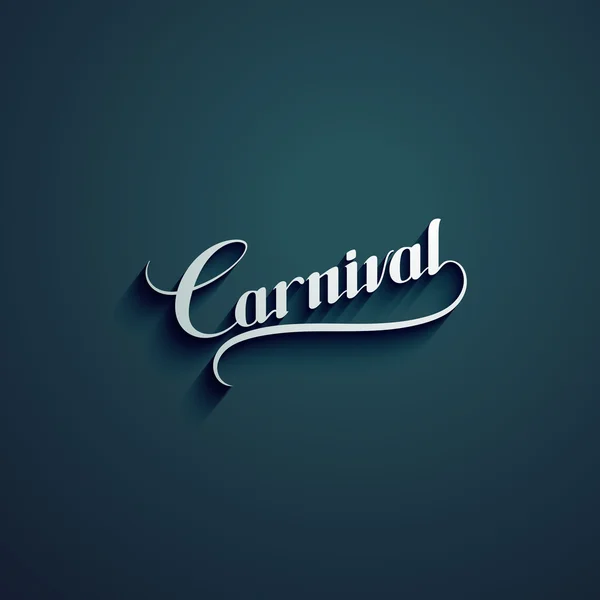 Etiqueta retro Carnaval — Vector de stock