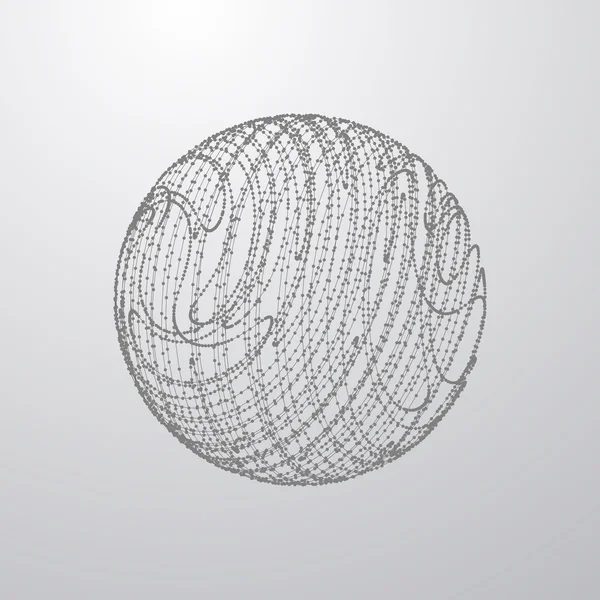 3D сфера частиц — стоковый вектор