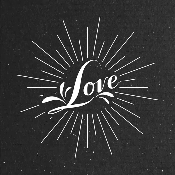 Étiquette rétro Love — Image vectorielle