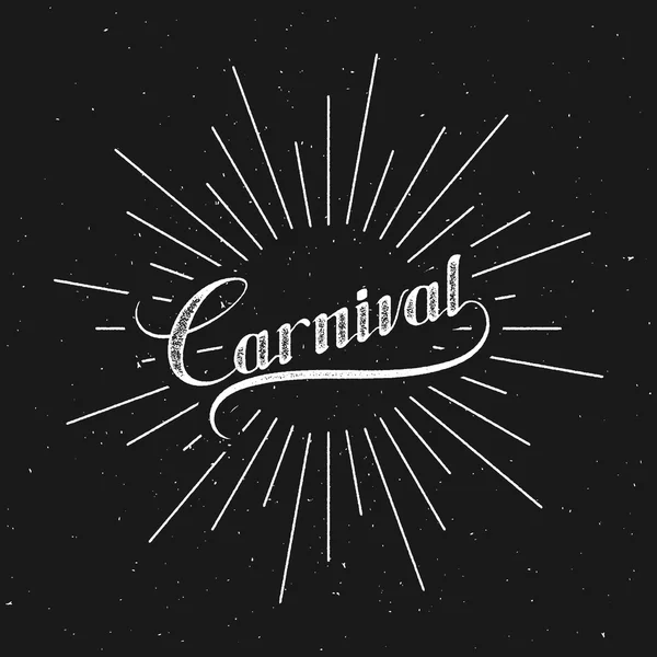 Rótulo retro de carnaval — Vetor de Stock