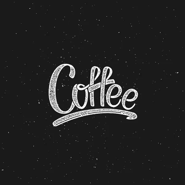 Caffè. Illustrazione lettering vettoriale — Vettoriale Stock