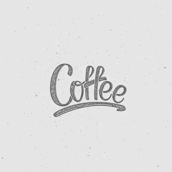 咖啡。矢量字体图 — 图库矢量图片