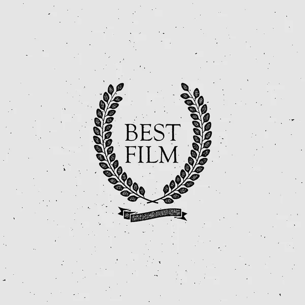 Beste Film Award teken. — Stockvector