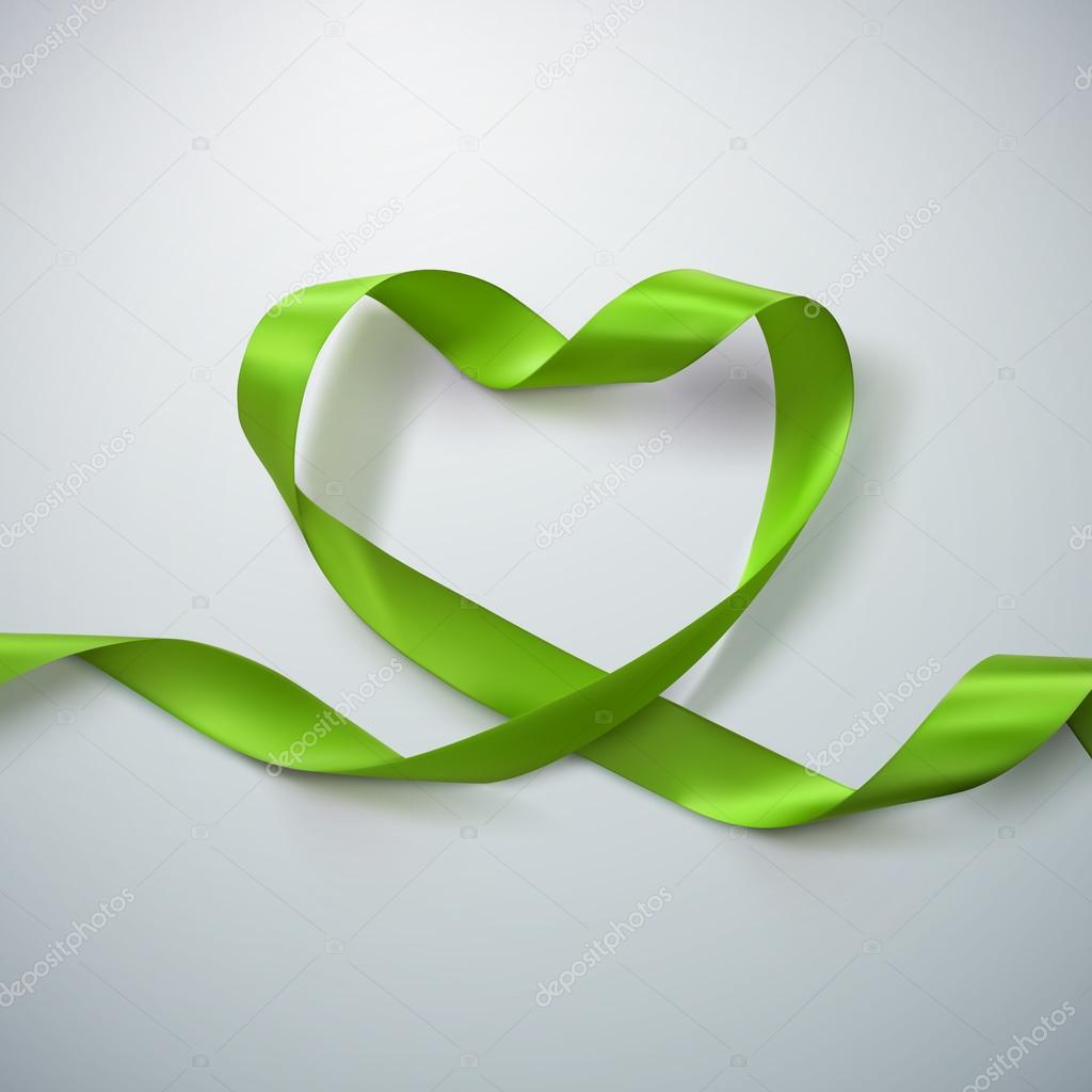 Green Ribbon Heart.