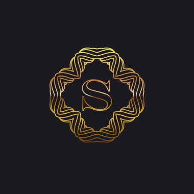 Art deco altın çerçeve