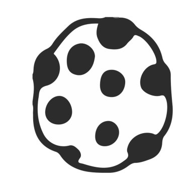 Çikolatalı kurabiye. Basit gradyanlarla resim çizimi.