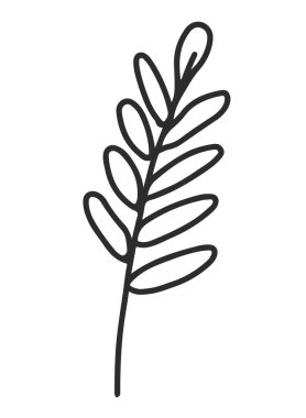 Noel dekorasyonu el çizimi seti. Karalama şenlikleri ve brunchları ayarlayın