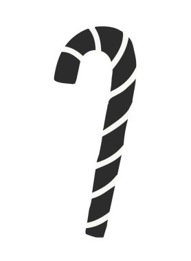 Geleneksel Noel şeker kamışı beyaz