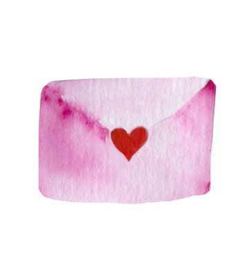  Beyaz arka planda izole edilmiş pul ile garip retro havayolu zarfı çizimi