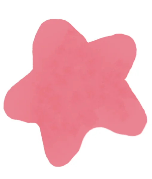 Cute Pink Little Stars em um fundo rosa claro. Ilustração do chuveiro do bebê. Adorável Pastel Cor Nursery Art ideal para Wall Art, Cartão, Convite. Bebê meninas quarto decoração. — Fotografia de Stock