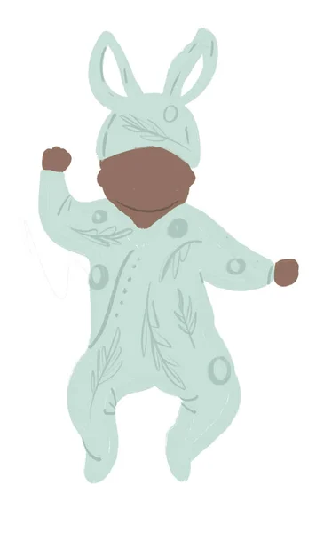 손으로 그린 귀여운 무지개와 과일, 피클로 장식을 위한 아기 콜렉션. — 스톡 사진