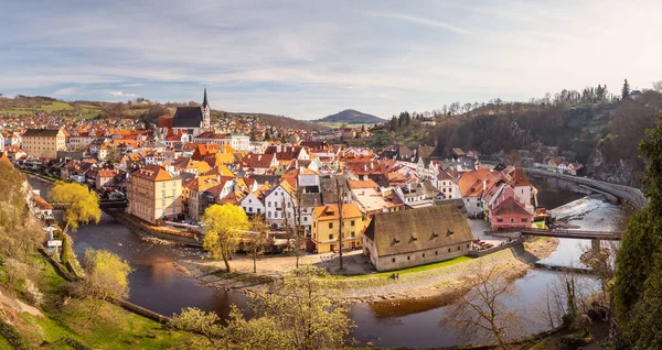 Paisaje urbano de la ciudad histórica Cesky Krumlov, República Checa —  Fotos de Stock