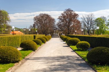 Çek Cumhuriyeti Cesky Krumlov 'daki Castle Garden