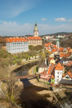 Tarihsel şehir Cesky Krumlov, Çek Cumhuriyeti 'nin şehir manzarası