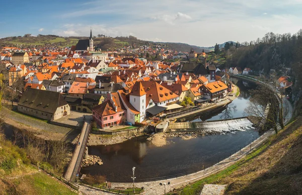 Paisaje urbano de la ciudad histórica Cesky Krumlov, República Checa —  Fotos de Stock