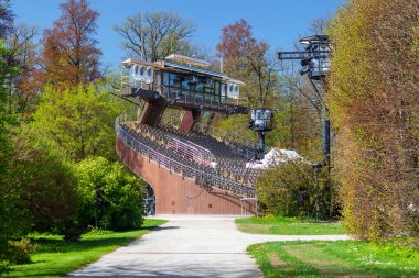 Çek Cumhuriyeti 'nden Cesky Krumlov Kale Bahçesinde Dönen Tiyatro
