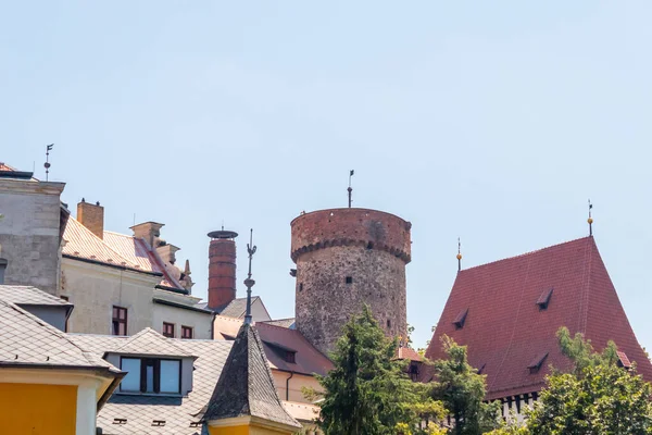 Torre del castillo de Kotnov en Tabor, República Checa — Foto de Stock