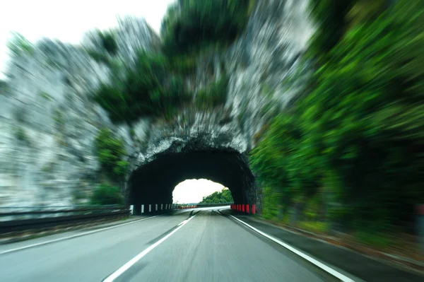 Tunnel Entrance Motion Effect Close Royalty Free Stock Images