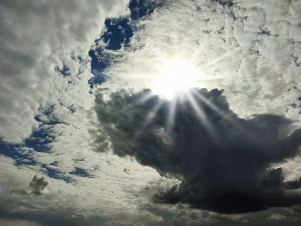 Krajobraz Chmur Burzowych Chmury Teksturowane Zamykają Się — Zdjęcie stockowe
