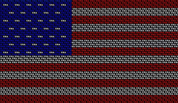 Flag America Made Many Words Usa Patriotic Background Detail — Photo