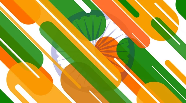 Happy Independence Day India. Abstract pattern of national colors of the flag of India in detail