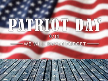 11 Eylül Amerikan Vatanseverlik Günü Amerikan bayrağına yakın plan