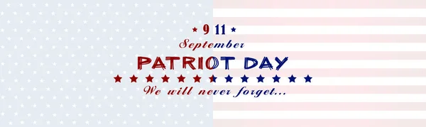 Ilustração Patriot Day Usa Fundo Bandeira Americana Perto — Fotografia de Stock