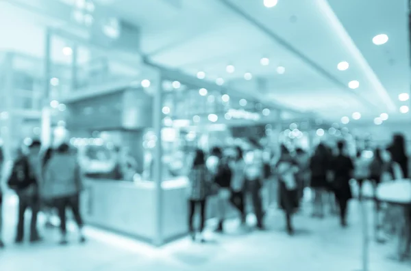 Food Hof winkel achtergrond met bokeh wazig — Stockfoto