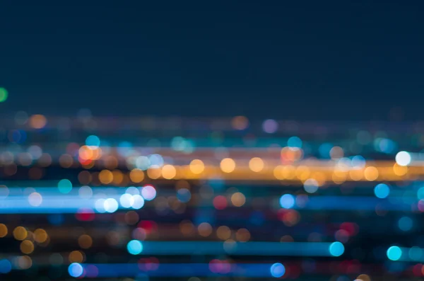 Blurred motion Photo bokeh of cityscape — Stock Photo, Image