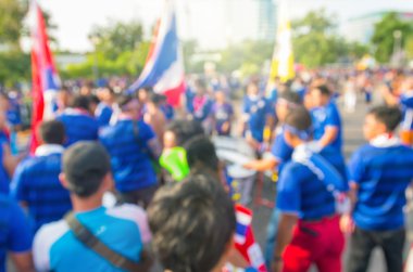 Fan spor stadyum, spor arka plan kavramı soyut bulanık fotoğraf