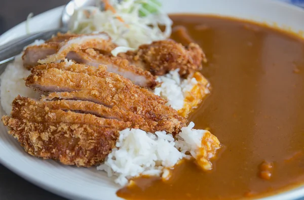 Sertés curry rice, Japán étel — Stock Fotó