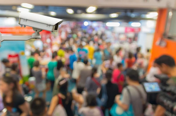 CCTV säkerhet kameran på bildskärmen — Stockfoto
