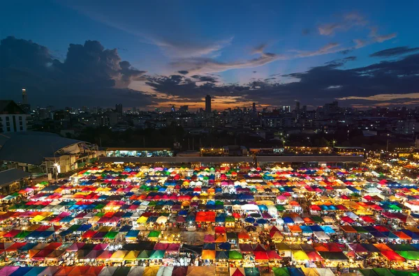 Marché de nuit à Bangkok — Photo