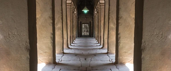 Interiör med väggmålning på Angkor Wat — Stockfoto